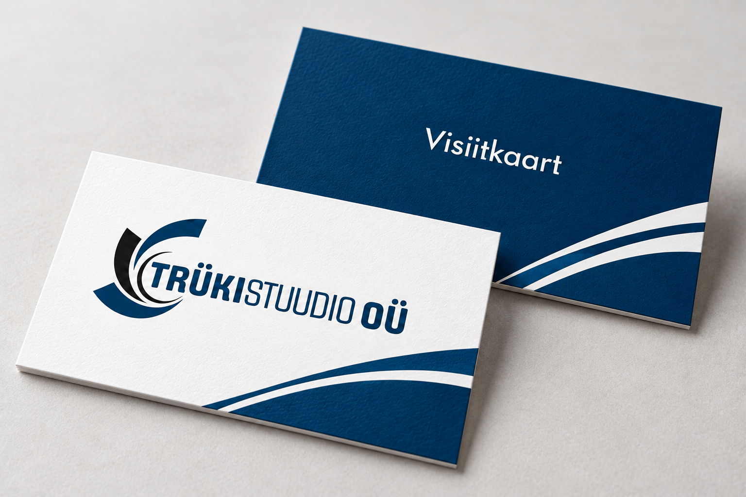 blue and white branded business cards 2