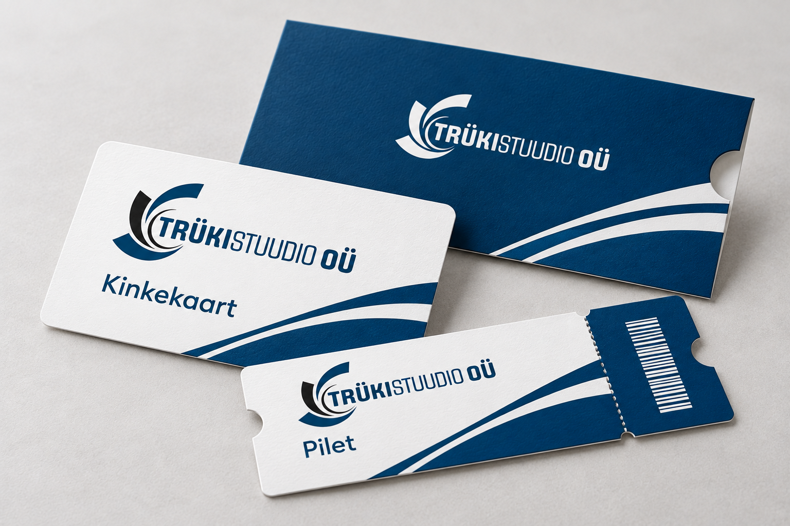 branded gift card and admission ticket set